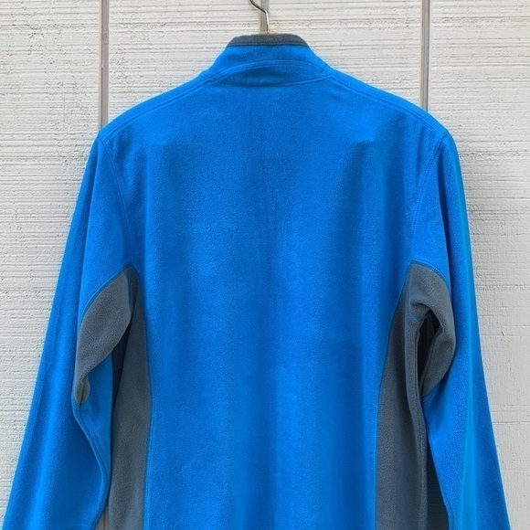 COLUMBIA Men's Pine Ridge Half Zip Fleece - Turquoise/Charcoal - Picture 13 of 13